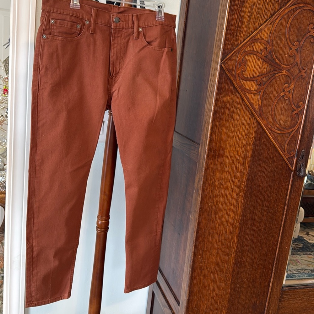 Men’s Levi’s Rust Colored 510 Skinny Jeans 33/30